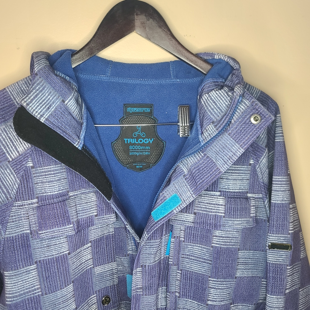 Ripzone Trilogy Jacket Men M Blue Snowboarding Skiing Outdoor